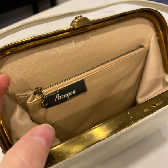 Handbags by Paragon Toronto, Canada | Handbag purse I Beige with brass details - Picture 5 of 8